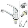 Waschbecken Wasserhähne -1pc Chrom 1Single 1handle Loch Becken Wasserhahn Zinklegierung Einzelkaltes Wasserhard -Hardware -Zubehör Accessoires