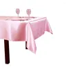 Tafelkleed 228x335cm rechthoek vaste kleur satijnen bruiloft tafelkleed voor el banket feestevenementen decoratie cover