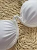 Swimwwear pour femmes Sexy Push Up Bikinis 2024 Solide sous-marine Micro-Thong Swimsuit High Cut Bathing Fssuid Bikini White Bikini