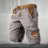 American Retro Shorts Mens Summer Svent Fashion Street Fashion Denim Shorts Street Retro Style M3XL 240327