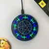 Chargers Magic Circle Design 10W qi Wireless Charger para iPhone Samsung Xiaomi Huawei parte dos modelos de telefone Phone Charging Pad