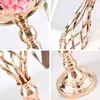 Bandlers Metal Twist Candlestick Home Decor Holder Road Road plomb Vase for Wedding Party Supply