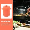 Bouteilles de rangement Pancetta Grease Habit Cuisine Cuisine de cuisson Essaigne Bacon Draining Pot peut contester les gouttes de conteneurs