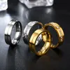 Fashion Jewelry Designer for Couple Wedding Rings Titanium Steel Women Men Ring Classic Letter I Love You Rings 6MM