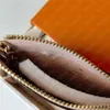 Purse de moeda de designer jeans para mulheres pequenas bolsas de couro mens de luxo mini carteira de carteira clássica Flores antigas do zíper curto titular do cartão