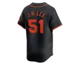 2024 Custom S-4xl Jung Hoo Lee Baseball Jersey Flores San Francisco David Villar Webb Conforto Estrada Lamonte Wade Jr. Sabol Giants Yastrzemski Posey Men Men Youth