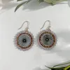 Orecchini penzolati Badu Big Tround Cound Couund For Women Giapponese per perle di semi giapponese Ethnic Drop Earring Fashion Gioielli Gift Wholesale