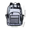 Женский рюкзак прозрачный ПВХ мешок чистые рюкзаки для подростков ученики Мужчины Школьная стадион одобрено 240329
