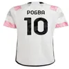 2024 fans Player Soccer Jerseys 23 24 Home Away Milik Di Maria Vlahovic Kean Pogba Chiesa McKennie Locatelli Football Shirt Juventus Kits Men and Kids Unifor