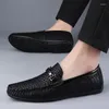 Sapatos casuais sapatos masculinos Casuais Couro Chaussures Mocassins Cuire Homme Men Loafer