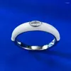 Кластерные кольца Spring Qiaoer 925 Серебряное серебро серебряное серебро