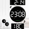 Дистанционное управление 10 -дюймовые красочные светодиодные календарь календарь для дома с температурным дисплеем и двойной сигнализацией 240329