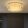 Plafondlampen moderne luxe ronde kristallichte woning decoratieve el goud ijzer led lampen armatuur