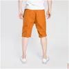 Pantalon masculin masculin 5 couleurs rétro short d'été décontracté jeans trou en dénimon lavé denim High Street Drop livraison de vêtements Clothin Dhxtj