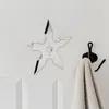 Крючки 3X слой ниндзя звездная форма из нержавеющей стали творческая настенная дверная крючка для одежды шляпы держатель вешалки для дома украшение