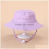 Buitenhoeden Baby Sun Hat Boys Visors Kinderen Panama Uni Beach Girls Bucket Cartoon Infant Caps UV Bescherming Druppel Delivering Sport Ou Dhtaf