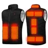 Carpets Unisexe Electric Chiled Vest Windprooter Thermal Warm Vêtements Laispoir léger avec zip USB Camping Camping Outdoor Sportswear