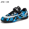 Hook and Loop Fastener Football Shoes Boys Girls Childrens Outdoor Grass Training Footwear Fashion Trend Sneaker 240323