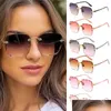 Eyewear ao ar livre gradiente transparente de óculos de sol tons de ar livre para mulheres para mulheres entrega de gotas de entrega esportes OTTVM