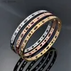 Bracelets à charme mode argent en acier inoxydable sortilège de bijoux romain rose bracelet en or rose pour les femmes l46