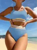 Designer Bikini 2024 New Bikini Fashion Womens Split Sans mannequin Swimwear avec poitrine Bikini Designer Swimwear