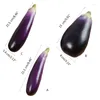 Dekorativa blommor 2st mångsidiga falska aubergine Simulering Aubergines Artificiella skumgrönsaker Hållbara rekvisita för pografi