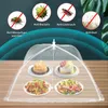 Dinnerware Sets 2 Pcs Foldable Vegetable Cover Outdoor Dining Mesh Covers For Outdoors Net Tent