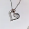 Colliers pendants Collier de conception de double coeur esthétique pour femmes Incru