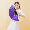 Dekorativa figurer 13 tum Festival handhållen fällbar fans kinesisk dansvattentät elegant kvinnlig parti konsthantverk gåva