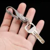 Kniv Titaniumlegering Keychain Mini Open Express Knife Portable EDC SelfDefense Pendant M390 Stål Foldning Unpacking Tool