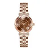 Baopelai Damen Light Luxury Quarz wasserdichte Stahlband Live Broadcast Uhr B7581L-G