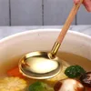 Cucchiai cucchiaio forato manico di faggio creativo 304 in acciaio inossidabile con pentole per la casa della zuppa di cucina da cucina lunga