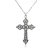 Hangende kettingen voor cross ketting lange ketting punk goth trendy sieraden accessoires stikken