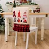 Coperture per sedie per sedile natalizie festive stivali squisiti decorazioni non fading resistenti all'usura per sedie per la cena