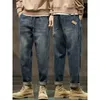 Harlan Jeans Mens 2023 Spring and Autumn Season New American Fashion Märke Löst raka avsmalnande byxor för män