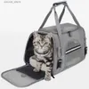 Carriers Fings Zackpacks Piet Carrier Cat Portable Gat and Dog Outinge in uscita Auto per animali domestici traspiranti Bag L45