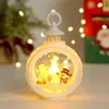 Ljusstakar Jul LED Light Portable Lantern Santa Claus Snowman Retro Flameless