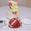 Disposable Dinnerware 20 Pcs Decorations Rugby Party Tableware Football Paper Serving Plate Tray For Plates Oval Child