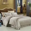 Bedding Sets 6 PCs Set Sheet Duvet Cover Pillowcases 25 Mm Mulberry Silk Seamless King Size Champagne Beige White Colors Customize MS03