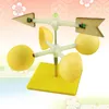 Trädgårdsdekorationer väder Vind Vane Kids Science Toy Kit Toys Station Veals Diy Assembly Weathervane Model Windmill Plastic Indicator Tools Tools