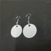 Orecchini a pennaglie subblimazione in alluminio bianco in alluminio bianco 30pair/lotto