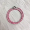 Strand Lovelyjewelry Rope Leather geweven armband Handgemaakte polsbandje Europese charmes Armbanden voor vrouwen GirlsFriend Gift