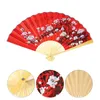 Dekorativa figurer Handfläkt Kinesisk japansk handhållen papper Oriental Vägggigant Bambu Asiatisk dekor bröllop födelsedagsfest