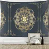 Tapestries Half Mandala Simple Wall Hanging Tapestry Boho Aesthetic Room Art Witchcraft Hippie Home Decor