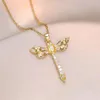 Chains Classic Micro-Inlaid Stainless Steel Wing Dragonfly Necklace Fashionable Personality Gorgeous Temperament Clavicle Chain