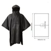 Ranquers imperméable Veste imperméable Poncho Poncho Imperméable Portable Vérinères de pluie pour le camping Camping Commu au roulement à l'extérieur Randonnée