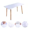 8ft Stretch Dacron Tablecloth White Elastic Fitted Picnic Table Covers Folding Cover Rectangle Wedding Cloth 240410