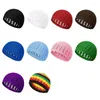 Cappelli per ciclismo Cappelli da berretto all'uncinetto a maglia unisex unisex a mano di colore solido Cappello kufi etagoso capriole di cotone per musulmano per musulmano