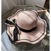 Berets Summer Women Sun Hat 2024 Fashion Casual Travel Beach Straw Składany Bowtie Fisherman