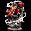 Action Toy Figures One Piece Anime Figure 26cm Wano Gear 4 Luffy 2 Pièces de tête Figures de statues de la statue Collectible Decoration Toy Gift Christmas Gift L240402